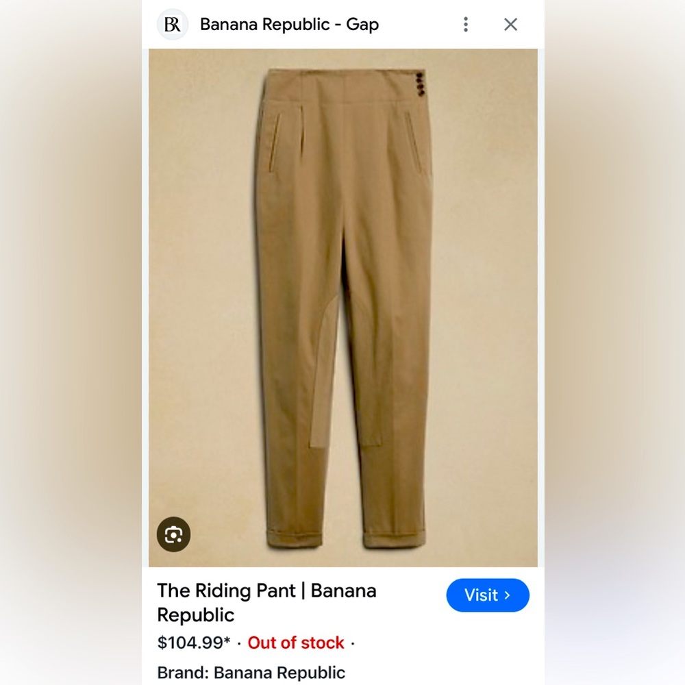 Banana Republic Riding Pants Brown